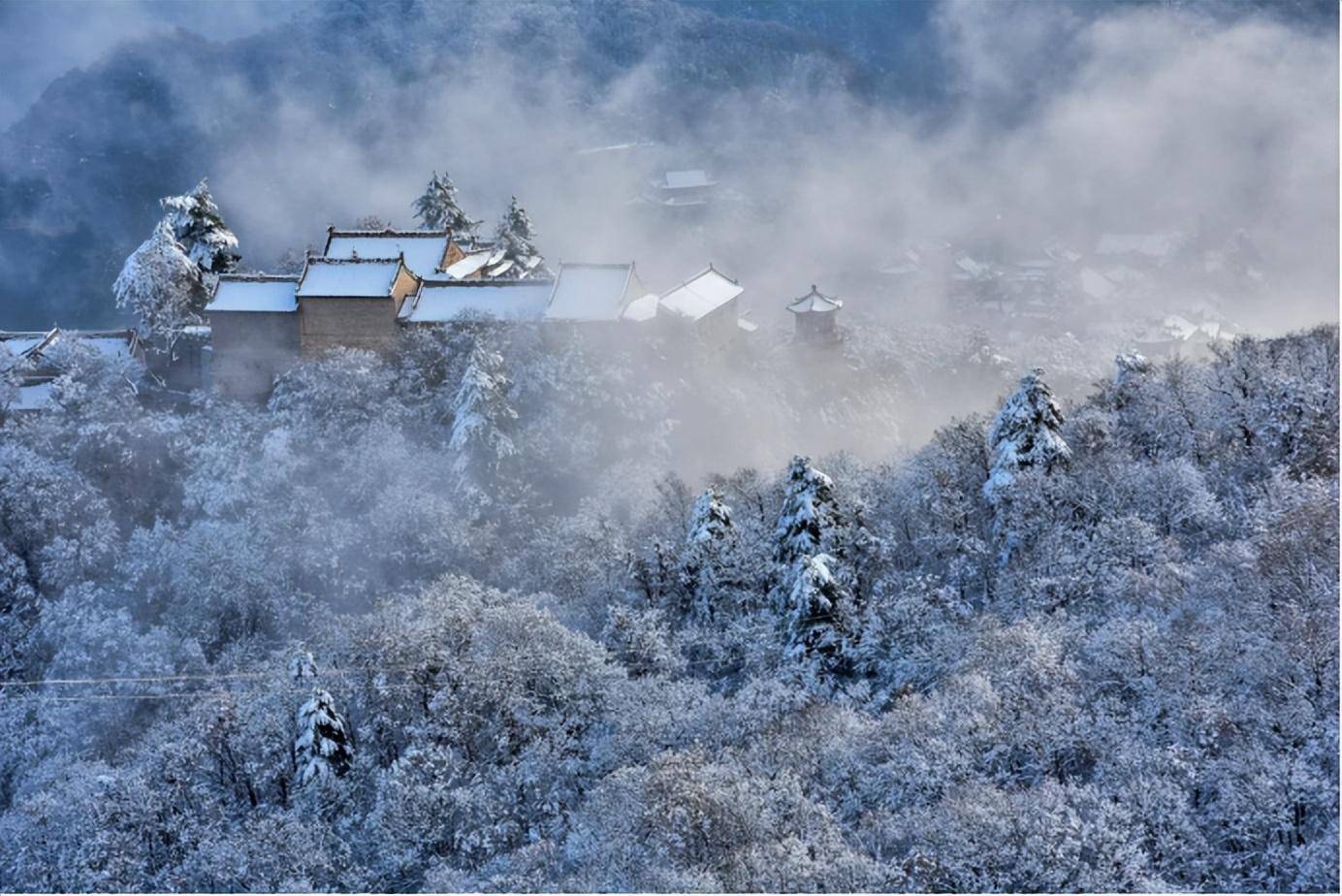 甘肃雪景平凉图片