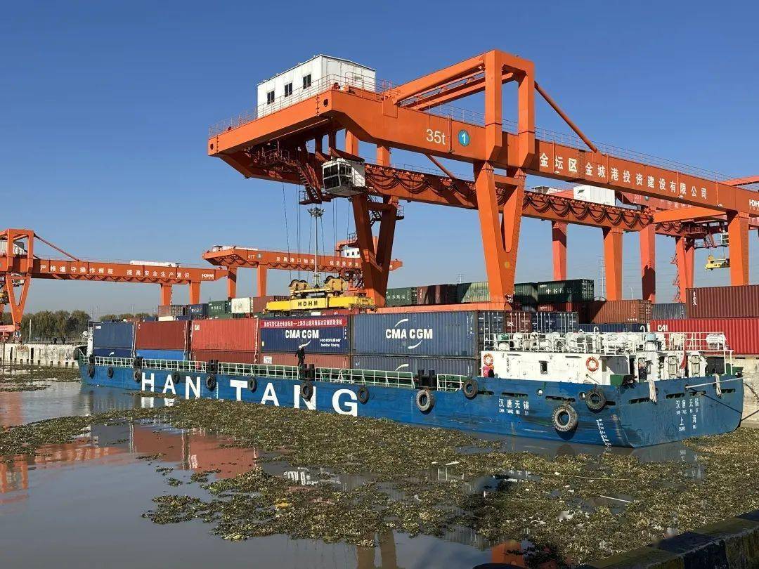 亿晶光电首发金坛港至洋山港河海直达定制班轮_上海_组件_内河