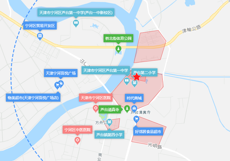 西沽街道地图图片