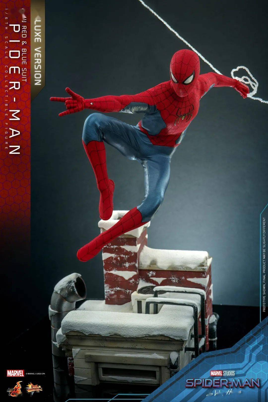 67新品预定~hottoys ht 1/6 mms679 mms680 蜘蛛侠英雄无归 新红蓝