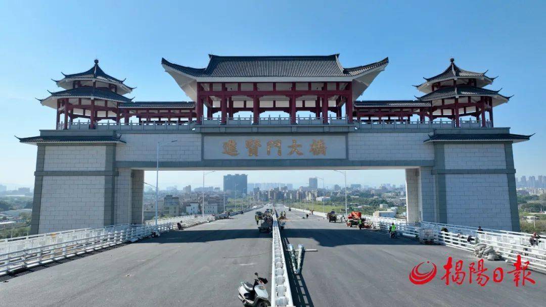 揭阳进贤门大桥预计月底施工完成!可达到通车条件