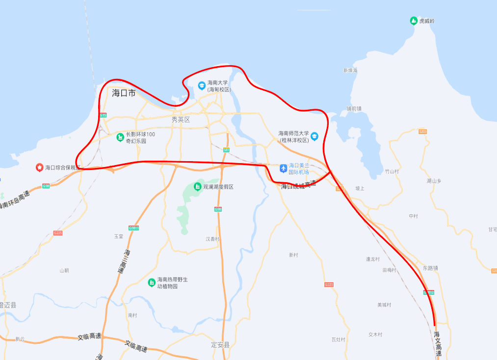 海口禁摩区域地图2021图片