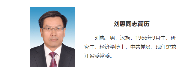 刘惠已任黑龙江省委常委_安徽省委_省政府_费高云