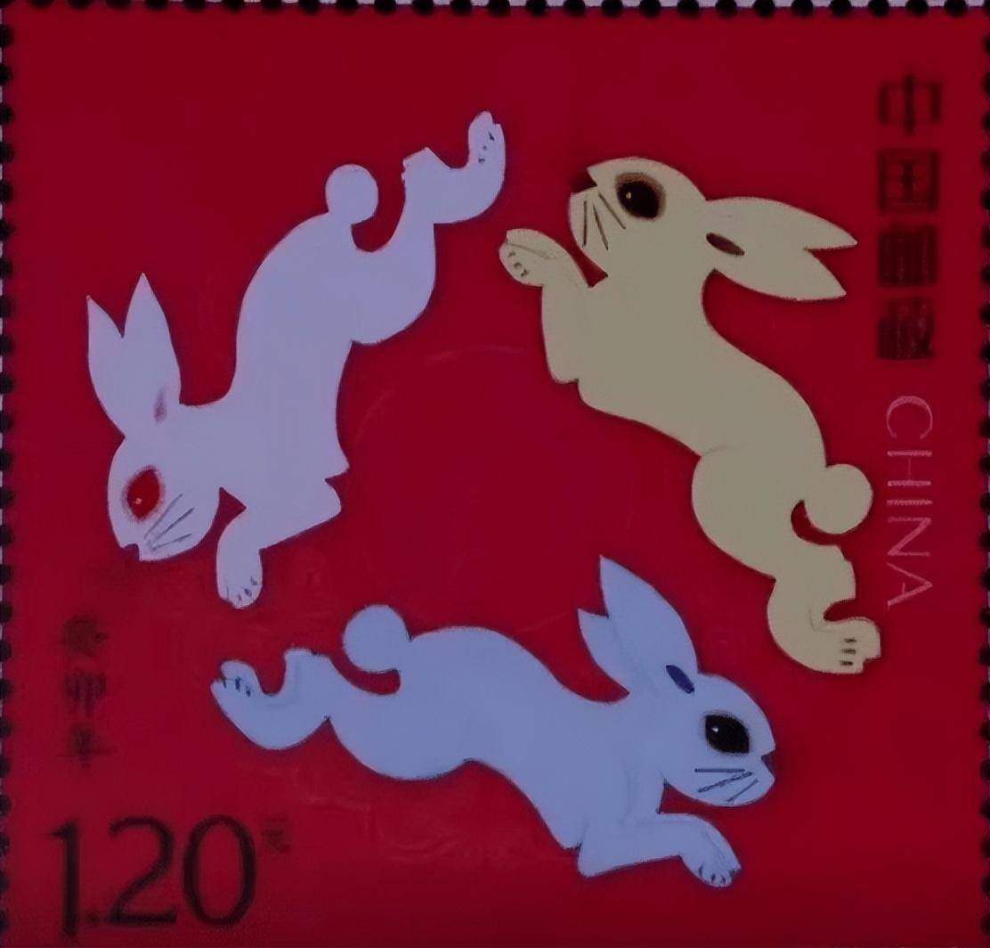 2023年四轮兔邮票图案出炉 红眼蓝兔遭吐槽_生肖_企业_邮政
