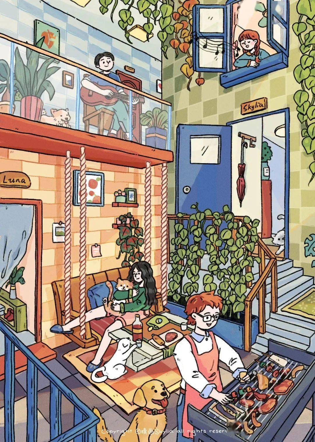 自由插画师视觉中国签约插画师,米画师认证画师,深圳插画协会专业会员