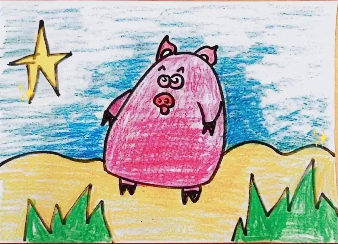 小猪过元旦绘本图片