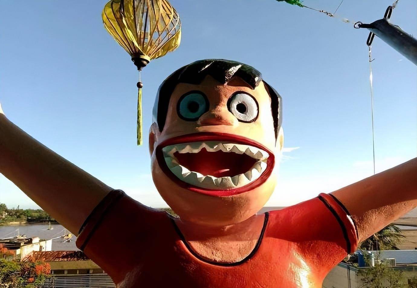 印度哆啦a梦雕像展,请叫它"哆啦噩梦展"_造型_熊大_系列