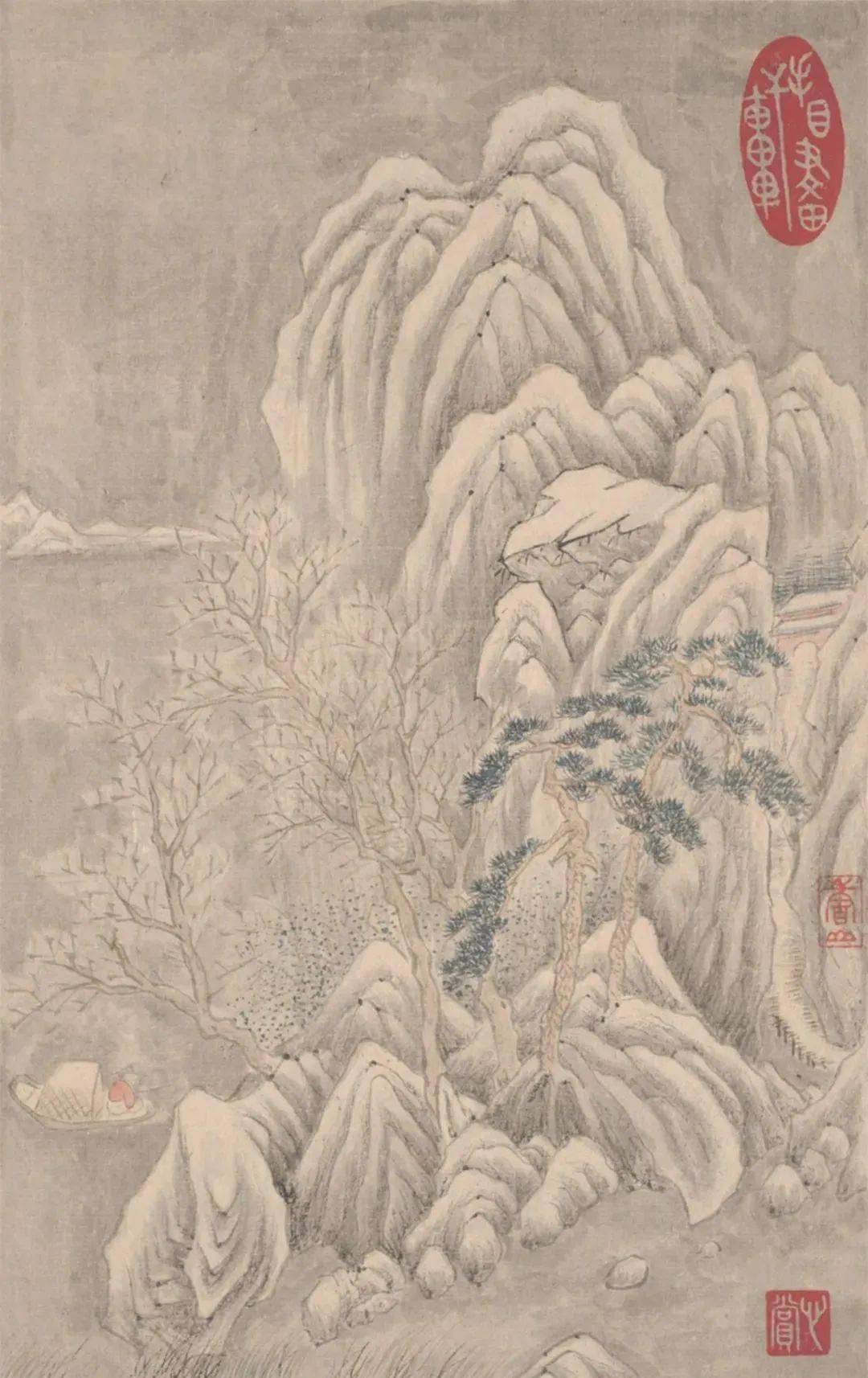 宫晴雪图》清清代画家画,也大有人在,弘仁,王翚,樊巧,章声,上睿,杨晋