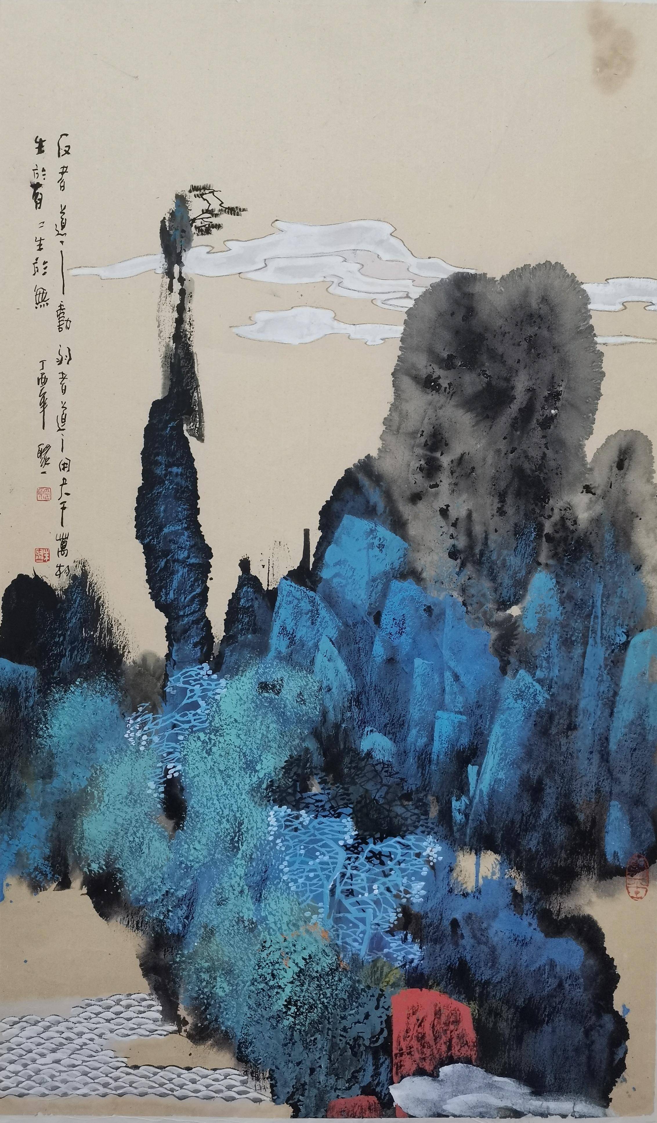 "紫阳之春—涂同源,朱聚一,李建刚中国画迎春展"开展_展览_益合