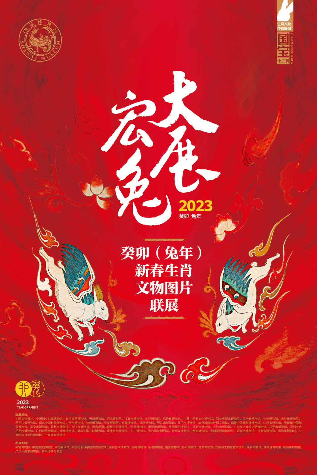 彭阳县博物馆举办大展宏“兔”——癸卯兔年新春生肖文物图片联展_文化_展览_部分