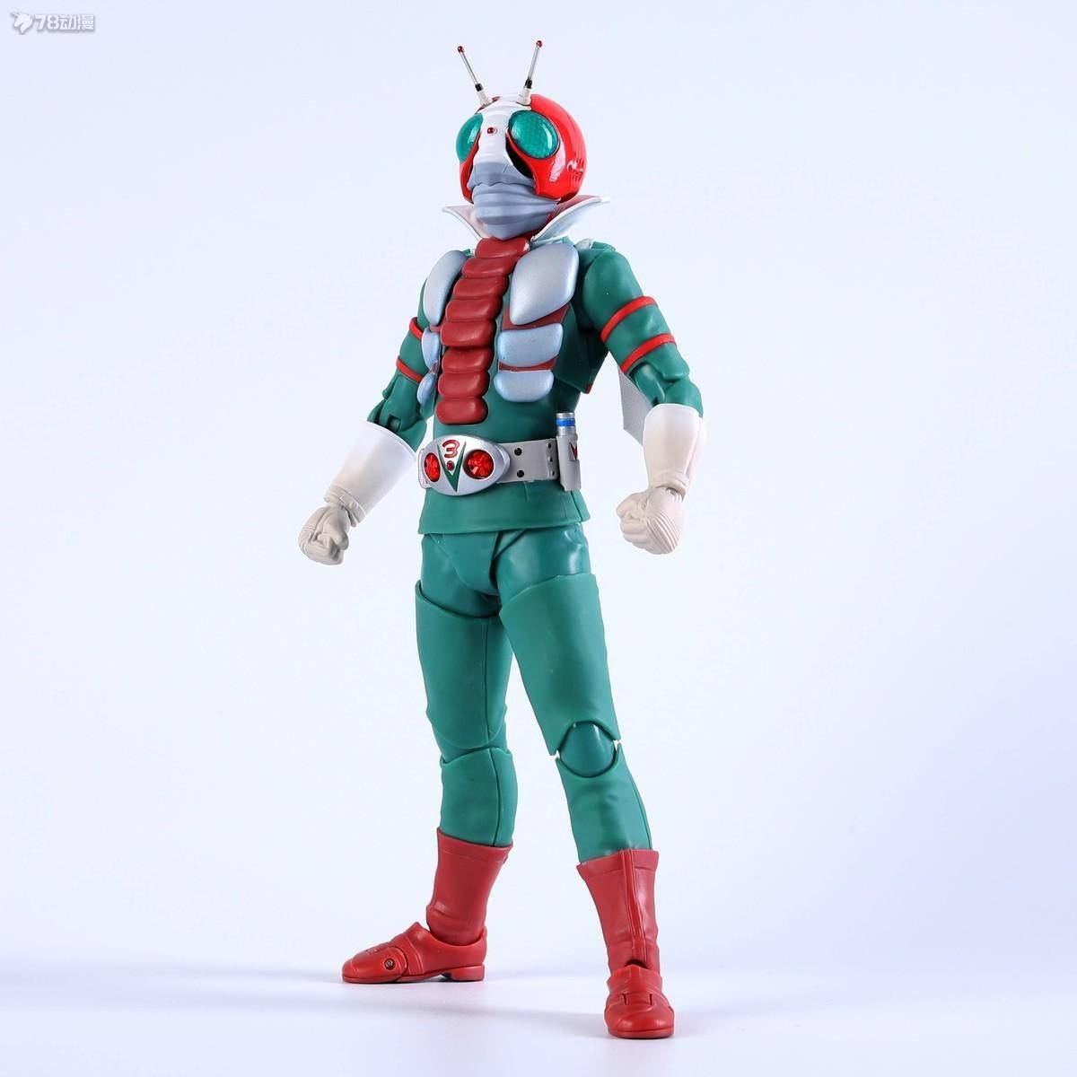 78官测:万代 shf 真骨雕 假面骑士v3_部分_零件_蝗虫