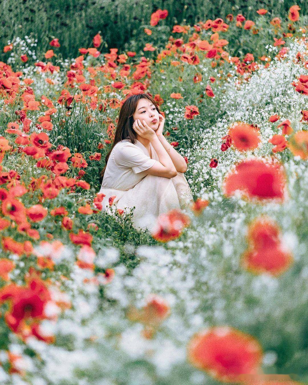 用4个人像摄影技巧帮你拍美照片_姿势_花丛_手机