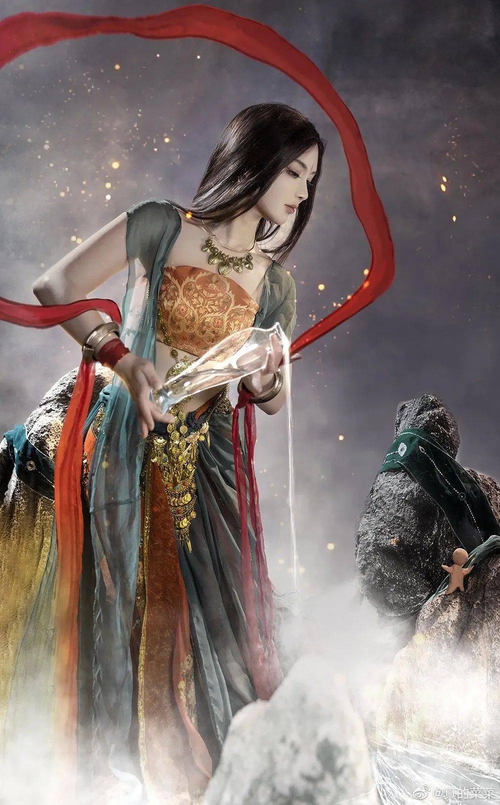 清华美女学霸cos菩萨,火出国!