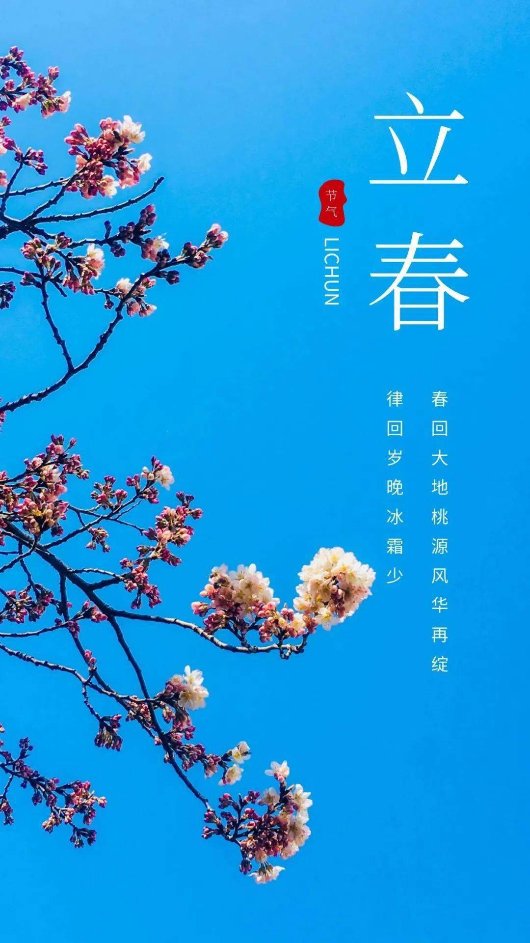 立春朋友圈人气文案海报_春风_四季_年年岁岁