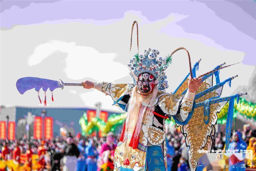 甘肃张掖高台:社火闹元宵 “耍”出幸福年_群众_祝福_表演队