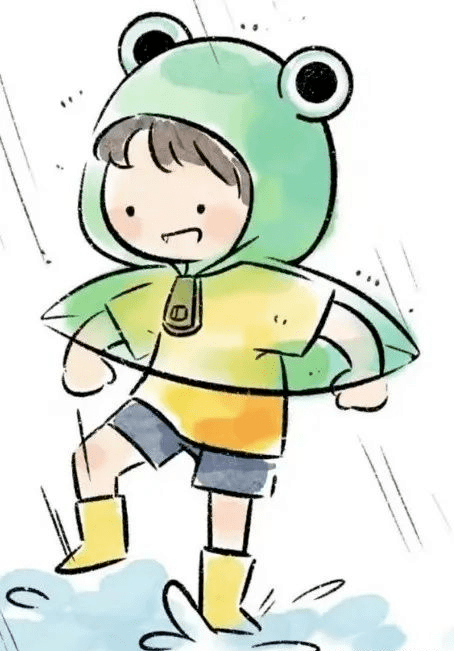 雨衣,既能遮雨,又没有危险,下雨天的不二