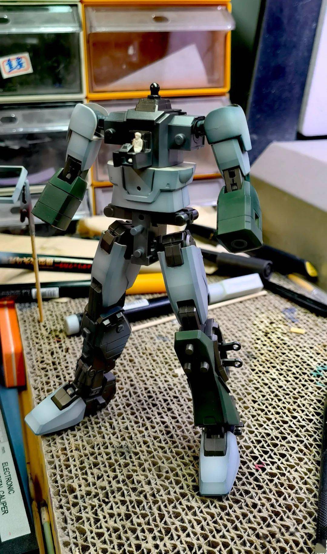 mg陆战吉姆制作分享,简单改色涂装_公众_来稿_模型