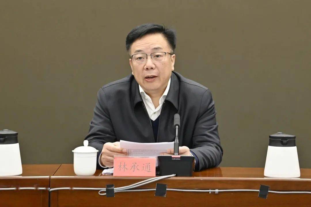 省委组织部副部长,省委非公企业和社会组织工委书记林承通受省委委托