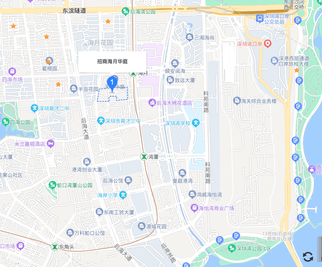 【稀缺南北通、地铁口、高层看花园】南山·3房 | 招商海月花园5期 89㎡_小区_房源_育才