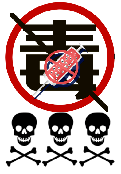 禁止吸毒标志图片