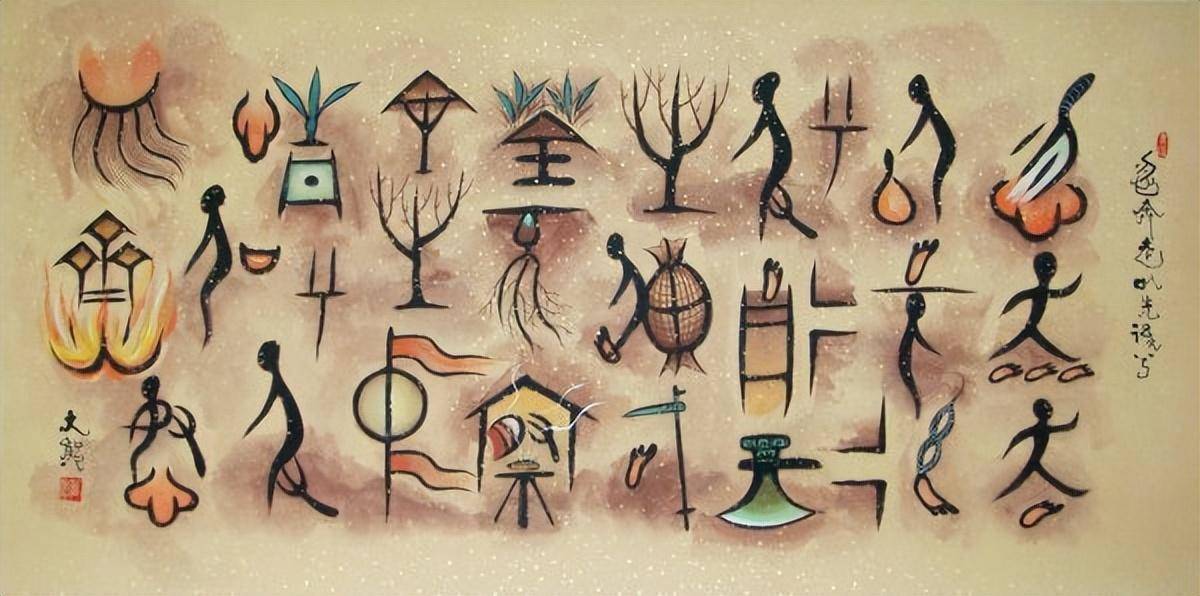 汉字的产生至今已有六千多年的历史,其形体逐渐从人们画的图画变为