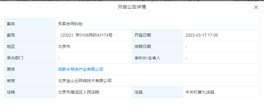 金山云联系关系公司被强迫施行7.8万余元