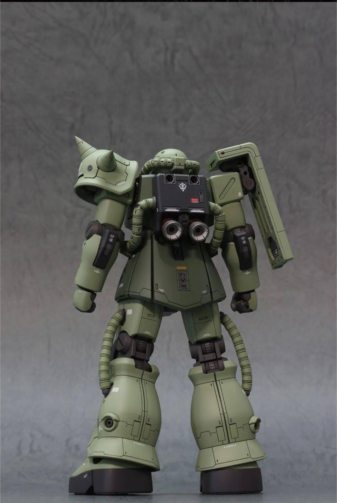 独眼的魅力,hg扎古2f2超细致改造&涂装_公众_模型_来稿