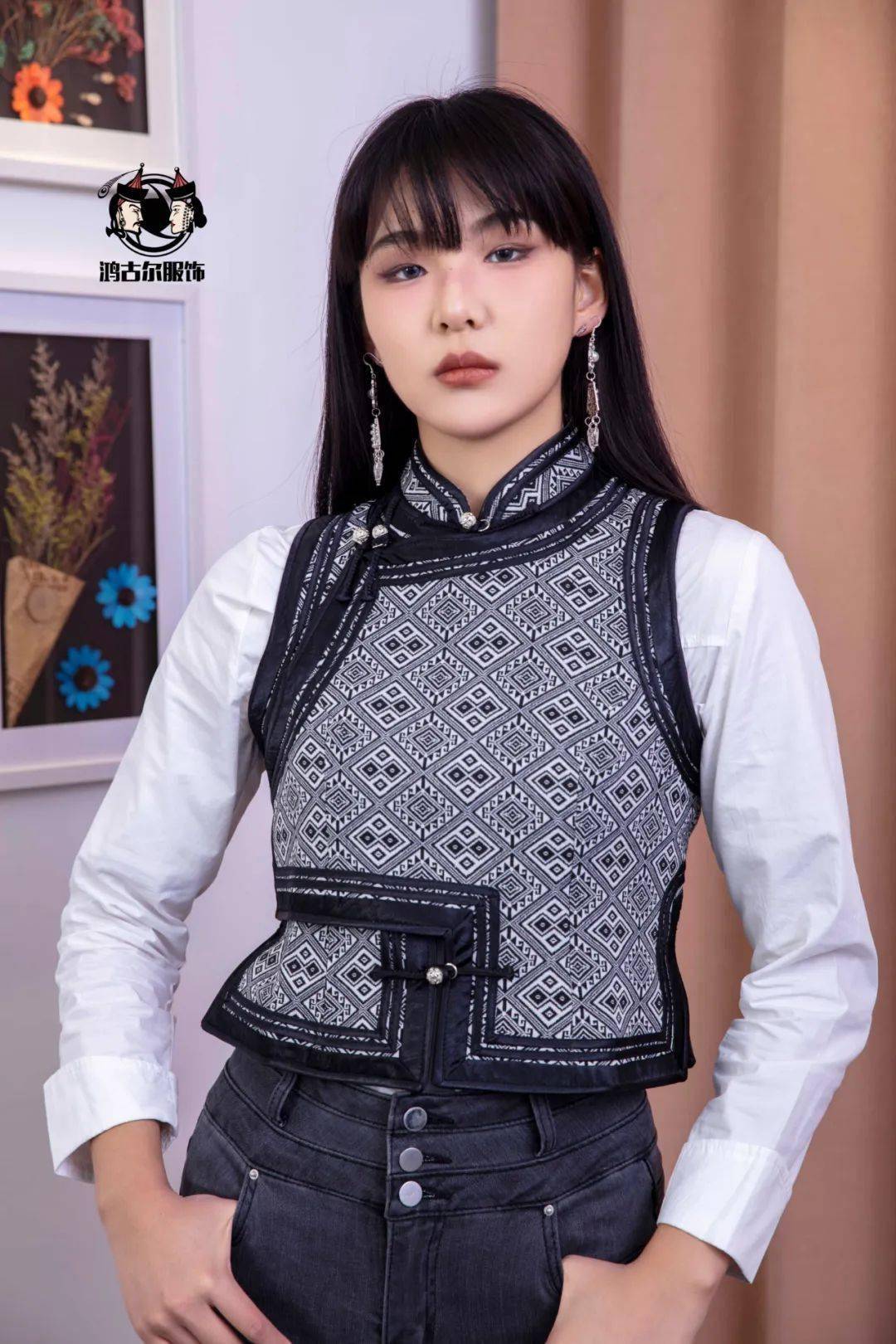 【鸿古尔】蒙古族元素马甲春夏秋季马甲 网红马甲 少数民族风马甲