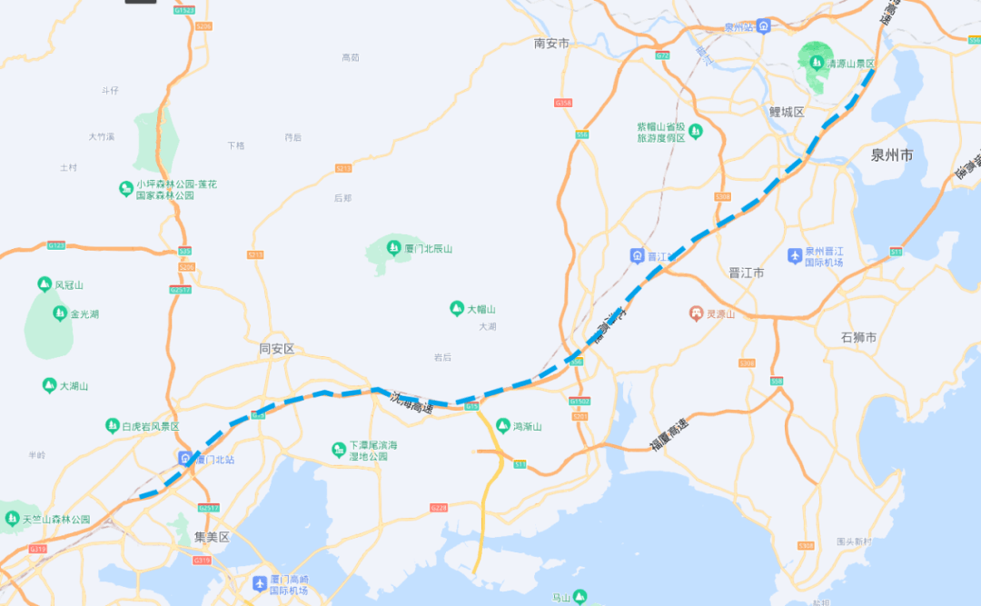 本项目g15沈海高速泉厦段扩容工程起点位于既有沈海