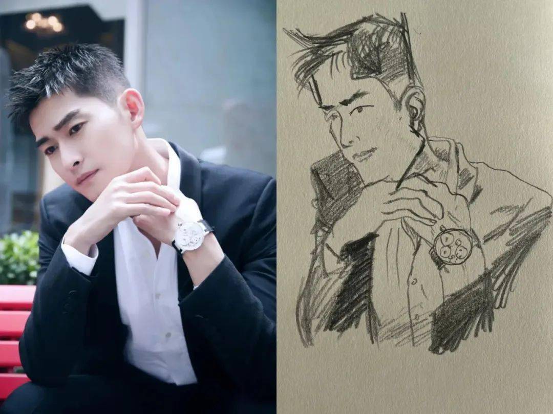 美术生素描画明星,刘亦菲我忍了,王鹤棣我也忍了,她没法忍!