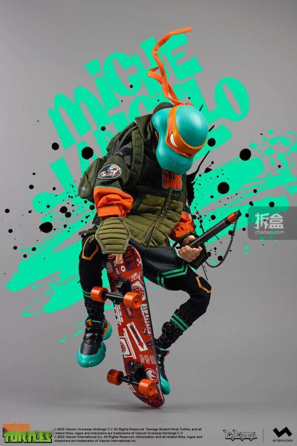 t studio tmnt 李奥纳多 米开朗基罗 忍者神龟潮流人偶_作品_街头篮球