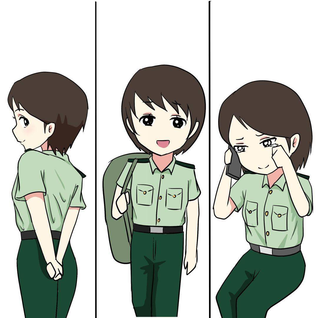 女兵,你穿军装的样子真好看_小公主_独立_模样