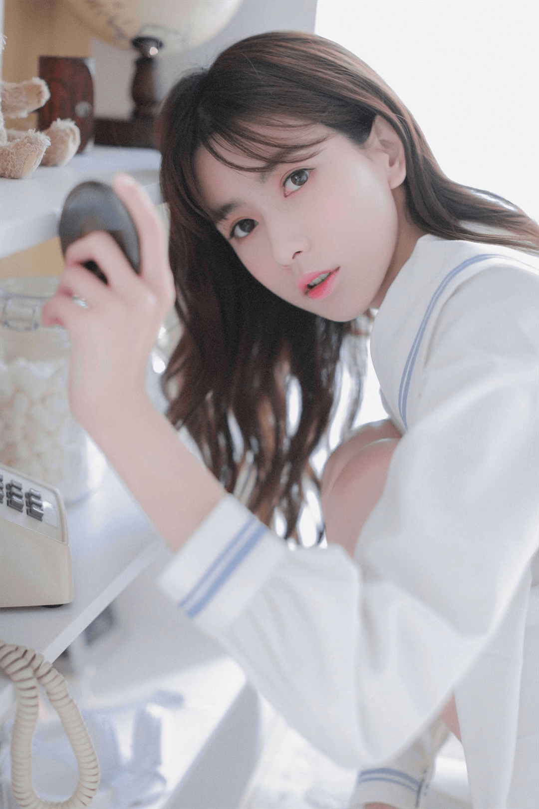 日系写真:纯白风格,纯欲少女