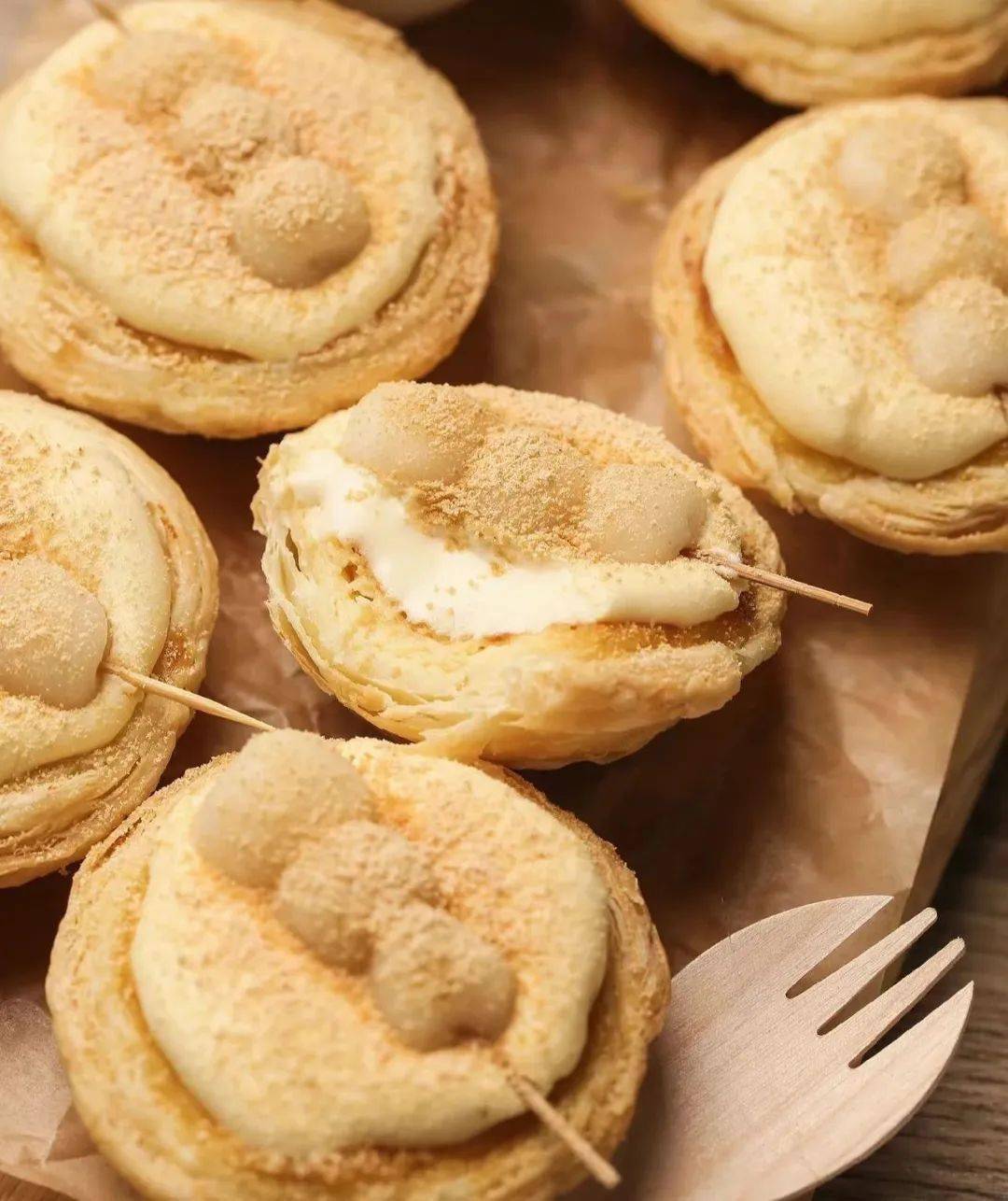 优美课堂 | 一口就爆浆的豆乳蛋挞,也太好吃了叭~!_step_小丸子_西点