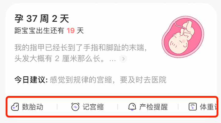 数胎动、记宫缩末于上线了！4 个宝藏小东西，孕期必备不鸡肋