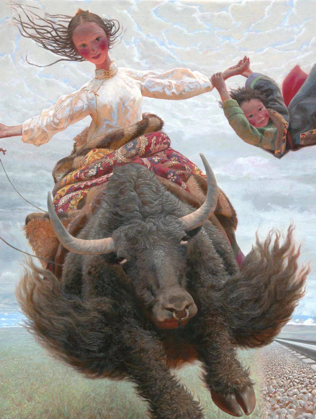 著名油画家王沂光油画艺术作品欣赏!_牦牛_中国_王沂东