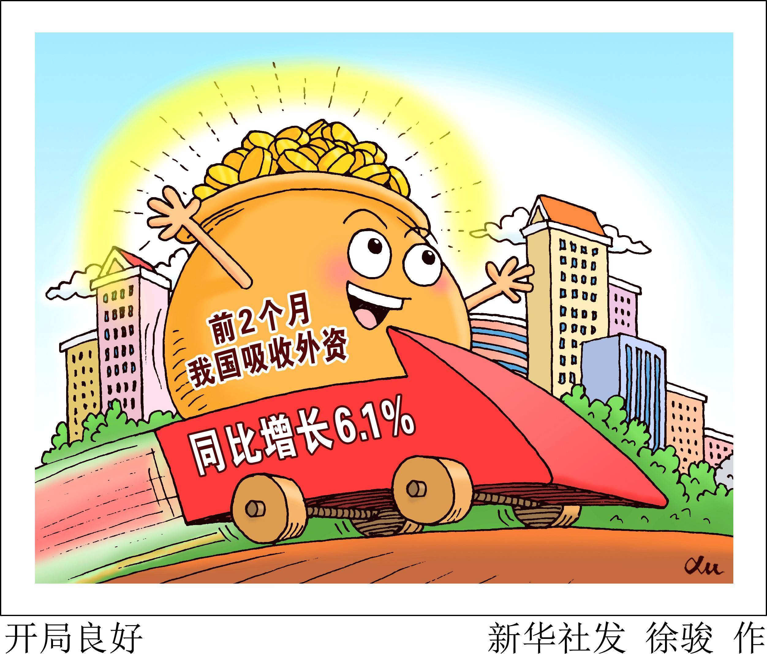 (图表·漫画)〔经济〕开局良好_新华社_同比增长_金额