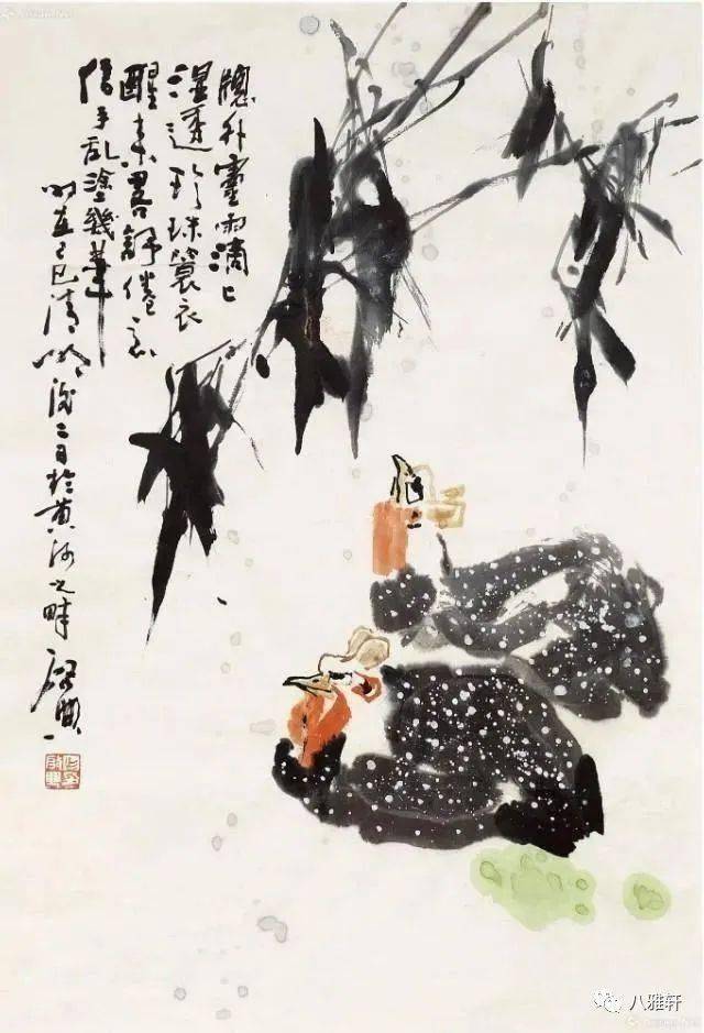 珍珠鸡国画画法步骤图片