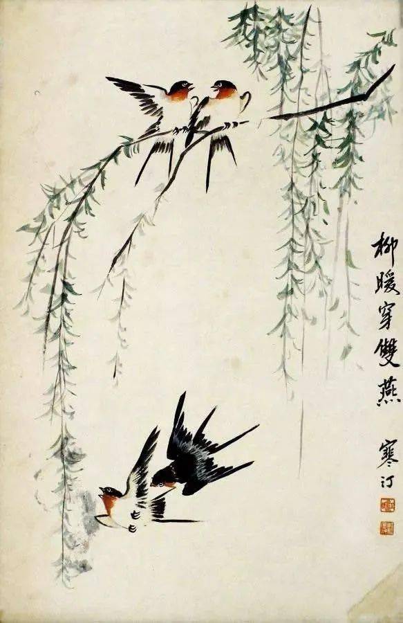 国画春风杨柳,撩人心扉_书画_频道_内容