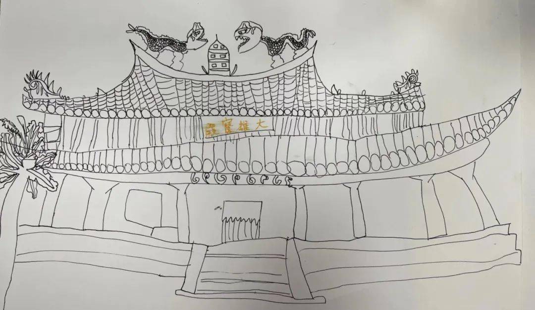 泉州开元寺手绘图片