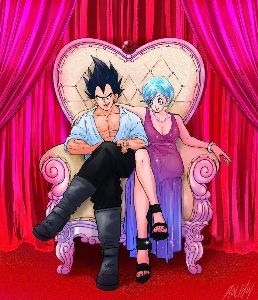 七龙珠壁纸 | 贝吉塔与布玛的日常