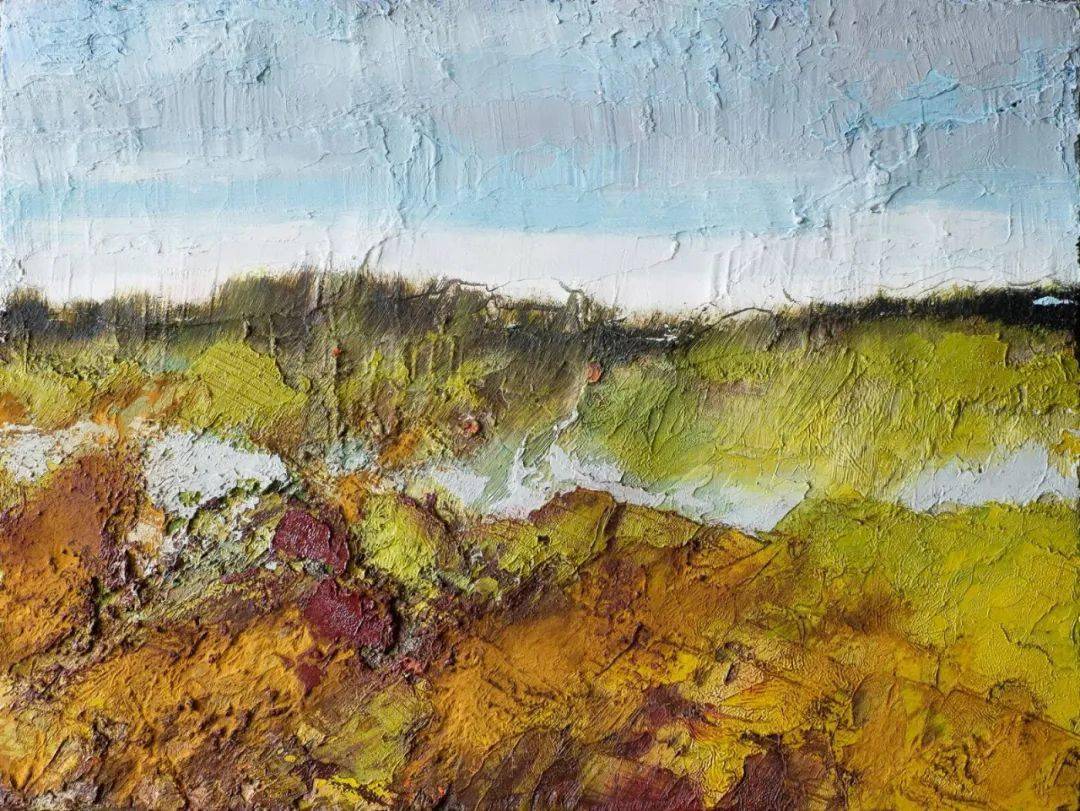 抽象风景油画_搜狐网