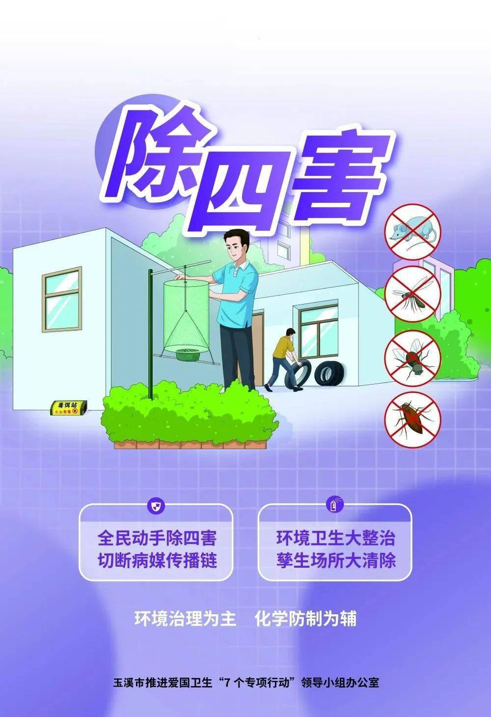 图解丨玉溪市爱国卫生"7个专项行动"_邓佳_郝梦婷