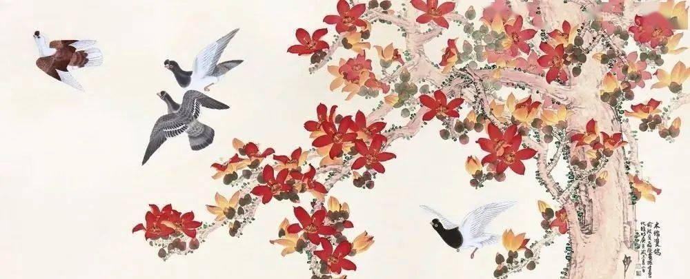 岭南春色 | 国画名家笔下的木棉花