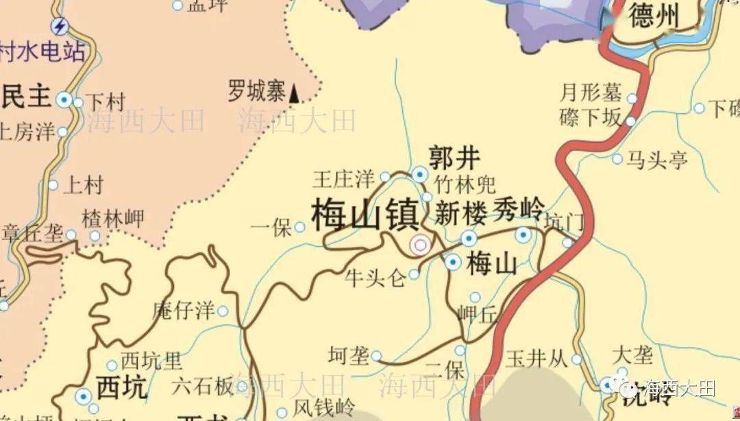 南安市梅山镇地图图片