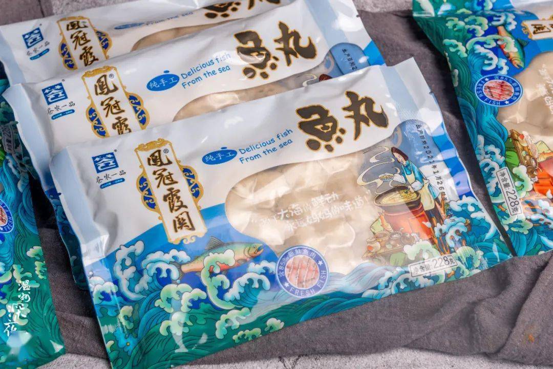 经典霞关鱼丸!肉质细嫩,劲道温州味!_凤冠_鱼肉_包装