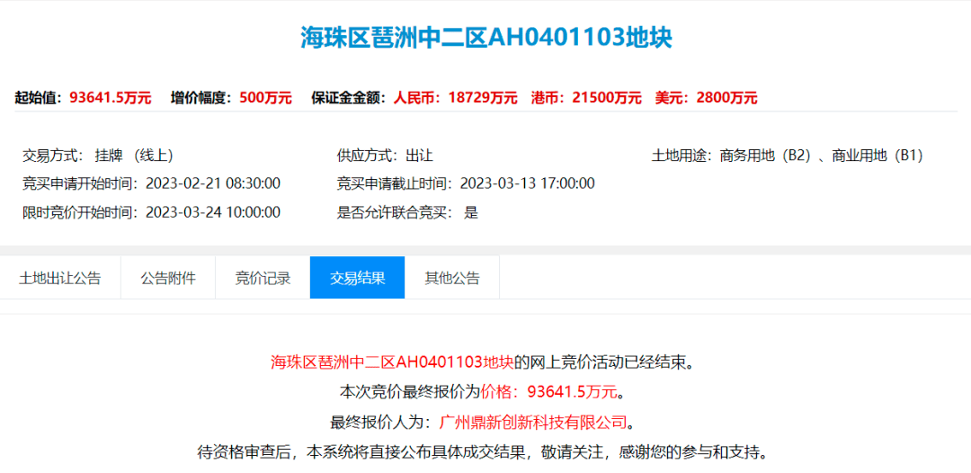 收金22亿!广州琶洲3宗商地,全部底价成交!_地块_项目_产业
