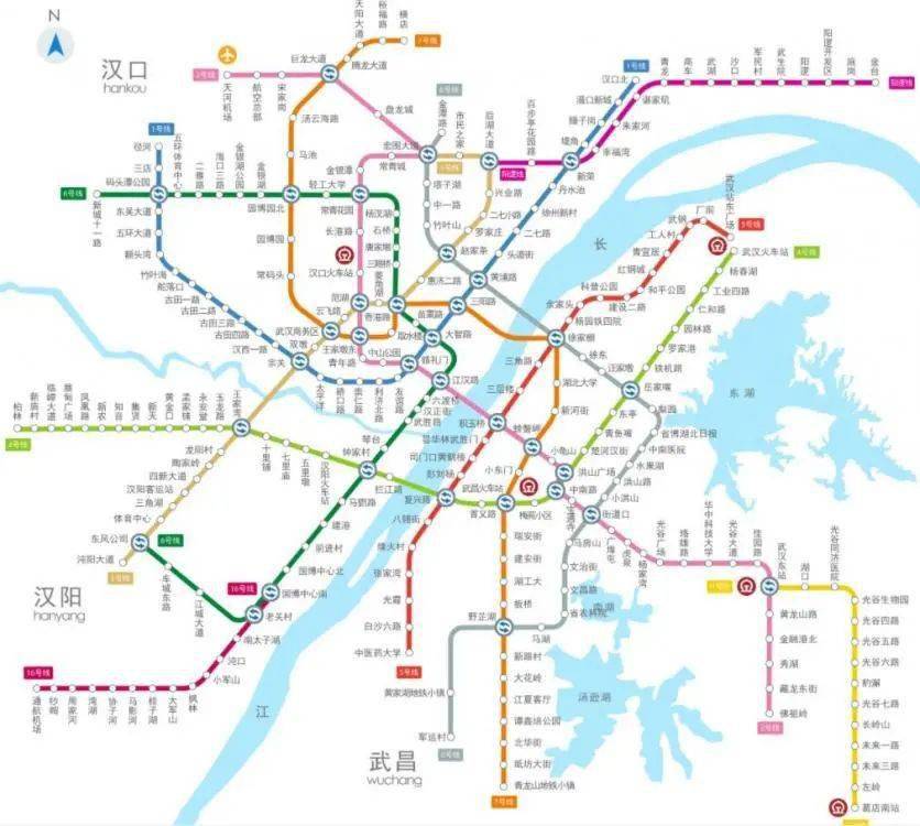 武汉地铁线路图2023高清版 武汉地铁时间表2023 