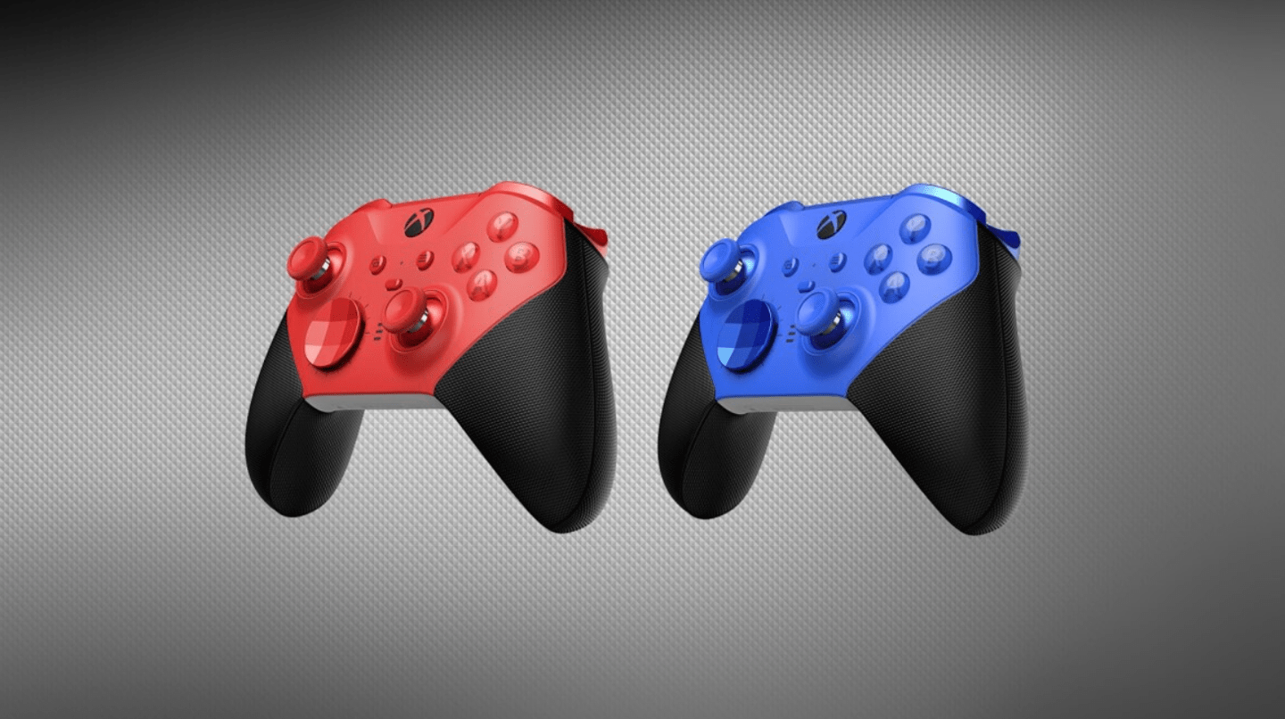 微软推出红色和蓝色版Xbox Elite 无线手柄 2 代青春版