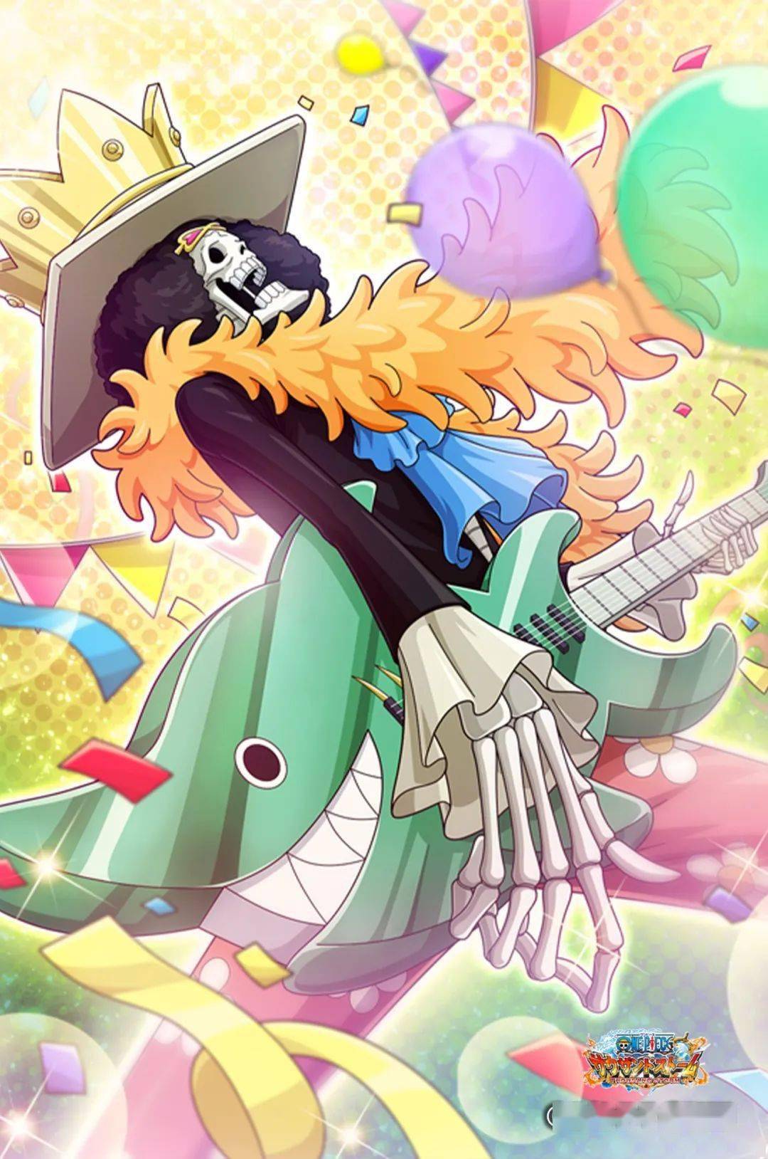 4月3日是草帽一伙音乐家布鲁克的生日,官方贺图来了!